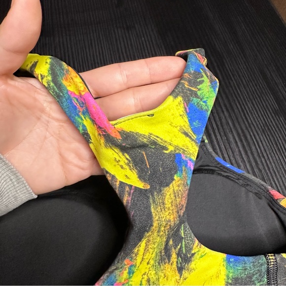 Lululemon Wunder Train Long Line Bra NWT Size 8 (UNBM) Undertone Black Multi - Picture 7 of 14